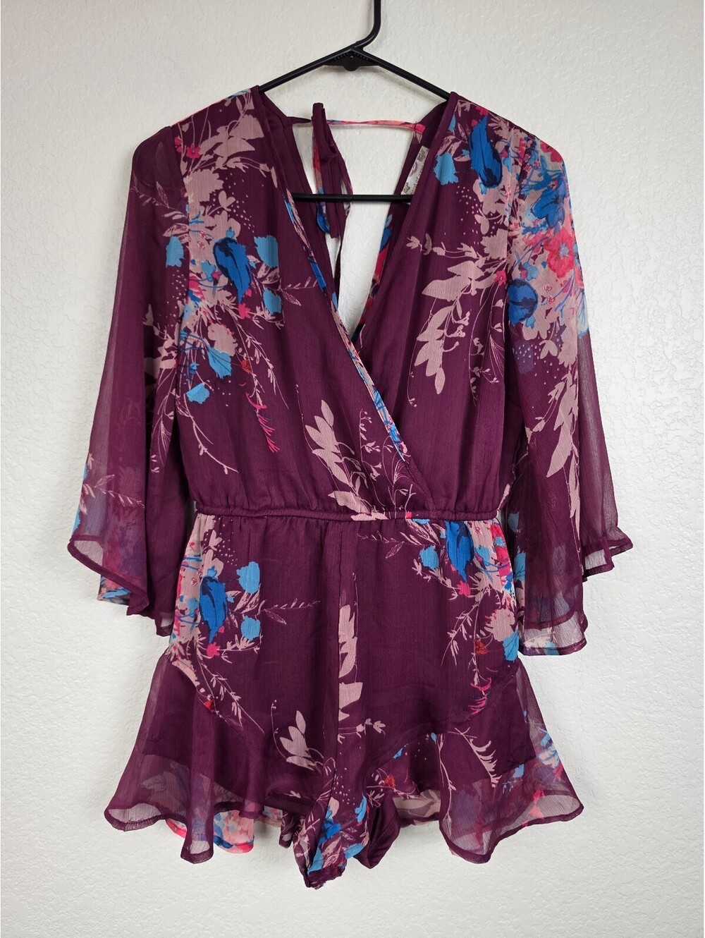 Anthropologie Band of Gypsies Floral Romper Size S